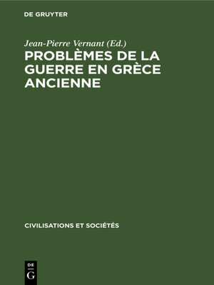 cover image of Problèmes de la guerre en Grèce ancienne